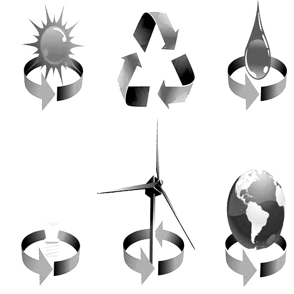 Renewable Icons bw