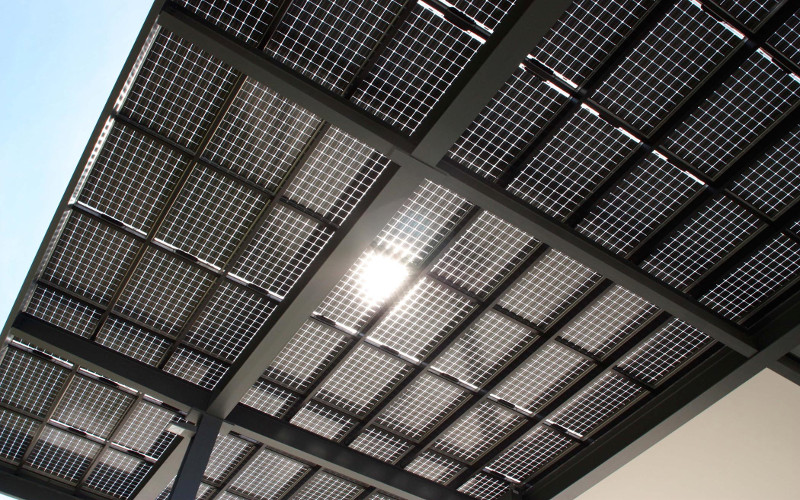 integrated energy surety canopy underside