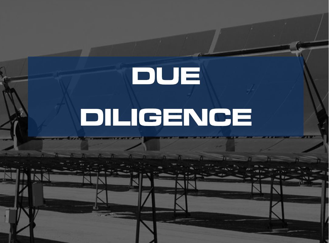 energy project deliverables due diligence