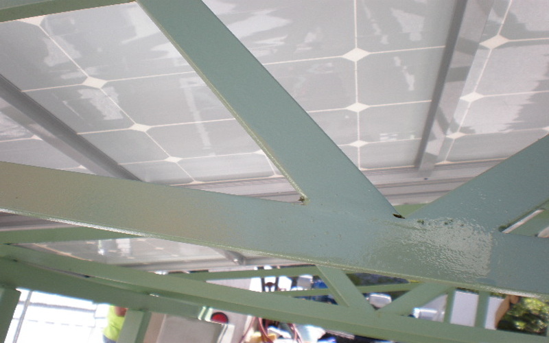 integrated energy surety canopy underside